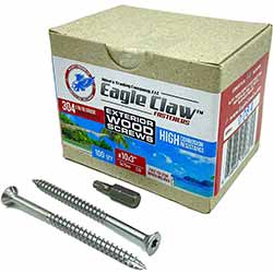 Eagle Claw Stainless Steel Deck Screws For Woodworking