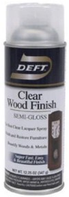 Deft Interior Clear Wood Finish Semi-Gloss Spray