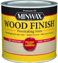 Minwax Wood Finish White Stain, Half Pint