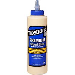Titebond II premium glue for wood bonding