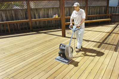 clean the cedar wood after sanding