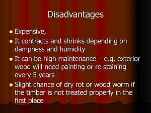 Disadvantages of Air Drying Wood