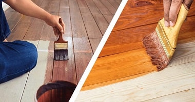 wood stain vs sealer