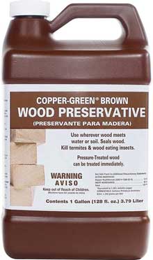 copper green brown wood preservative reviews