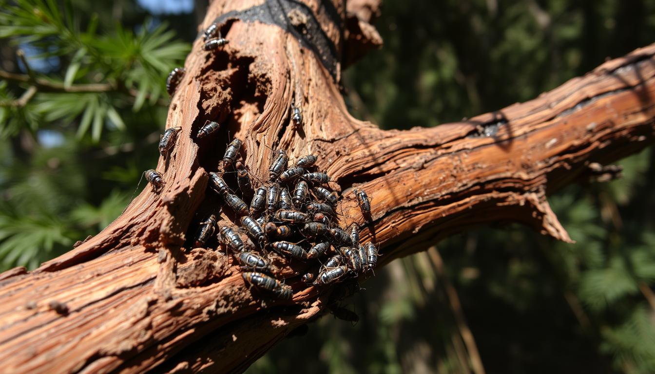 cedar insect infestation